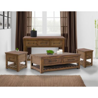 Walnut 1 Drawer End Table IFD3422END IFD3422END 05