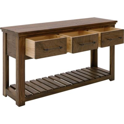 Walnut 3 Drawer Sofa Table IFD3422SFT IFD3422SFT 03