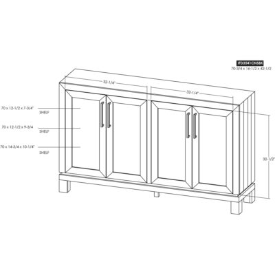 Solara 4 Door Console 19 Solara 4 Door Console IFD3541CNSBK IFD3541CNSBK 10
