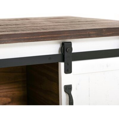 Pueblo 2 Sliding Doors 2 Metal Mesh Doors Cocktail Table IFD360CKTL-W IFD360CKTL W 06