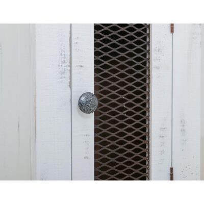 Pueblo 1 Metal Mesh Door Chairside Table IFD360CST-W IFD360CST W 05