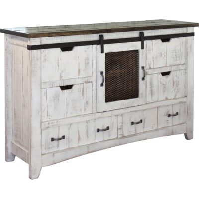 Pueblo 6 Drawer 1 Mesh Door Dresser