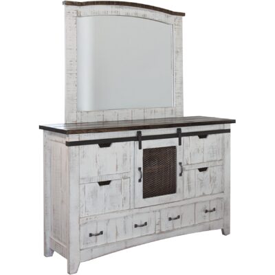 Pueblo 6 Drawer 1 Mesh Door Dresser IFD360DSR IFD360DSR 02