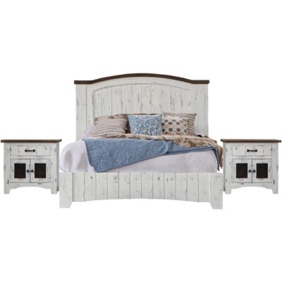 Pueblo 1 Drawer 2 Mesh Door Nightstand IFD360NTST IFD360NTST 02