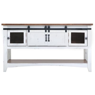 Pueblo 2 Sliding Doors 2 Metal Mesh Doors Sofa Table