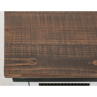 Pueblo 2 Sliding Doors 2 Metal Mesh Doors Sofa Table IFD360SOFA-W IFD360SOFA W 06