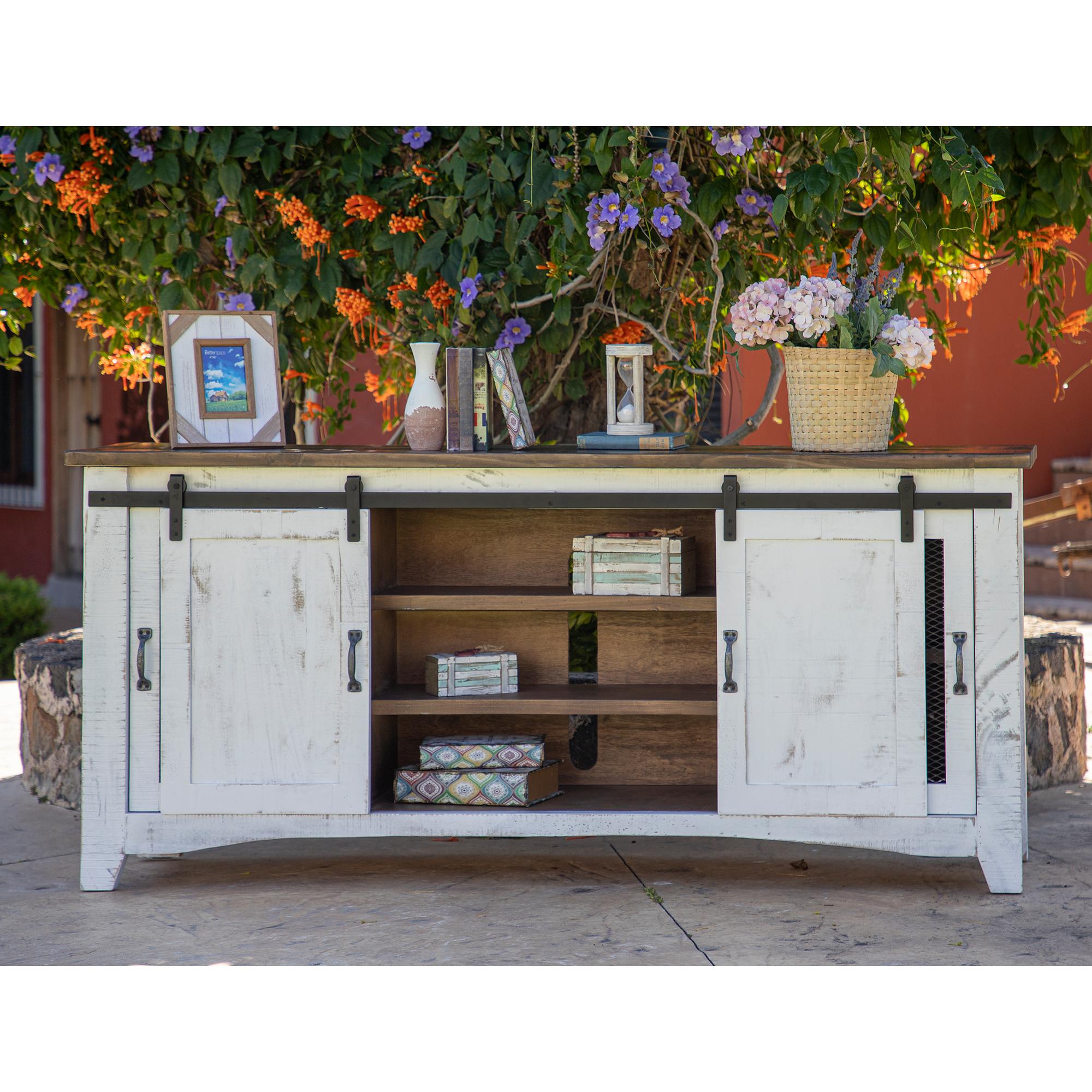 Pueblo 4 Door 80" TV Stand 2 Pueblo 4 Door 80" TV Stand - Image 2