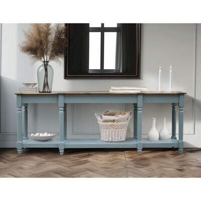 Tiffany 1 Shelf Sofa Table 94" IFD3641SFT94BL IFD3641SFT94BL 03