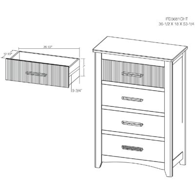 Ridge 4 Drawer Chest IFD3681CHT IFD3681CHT 09