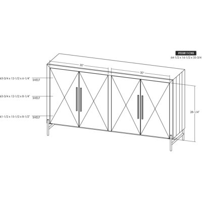 Verona 4 Door Console 15 Verona 4 Door Console IFD3811CNS IFD3811CNS 08