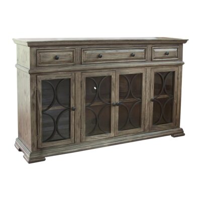 Bonanza 4 Glass Doors 3 Drawers Console 10 Bonanza 4 Glass Doors 3 Drawers Console IFD410CONS IFD410CONS 02