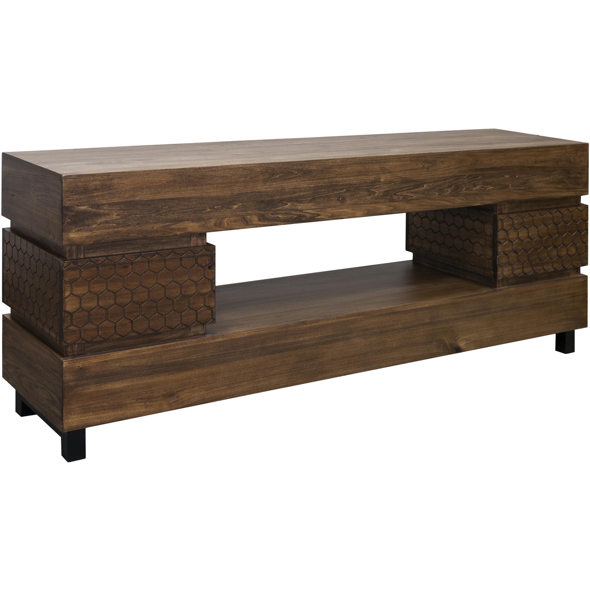 Honey 2 Drawers TV Stand 1 Honey 2 Drawers TV Stand