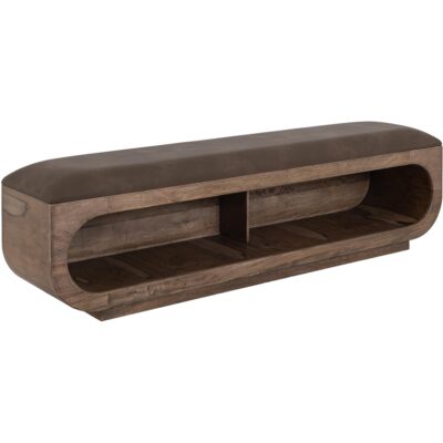 Balam Wooden Storage Bench