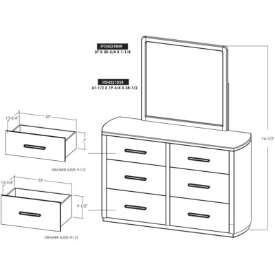 Balam 6 Drawer Dresser IFD4221DSR IFD4221DSR 12