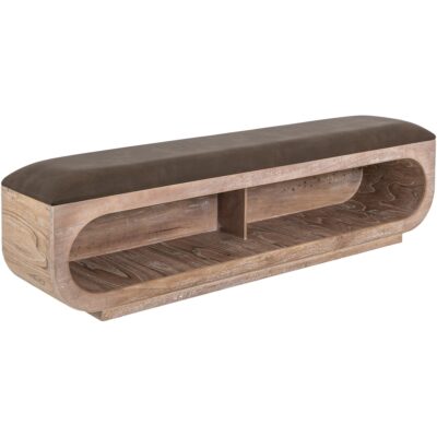 Balam Wooden Storage Bench