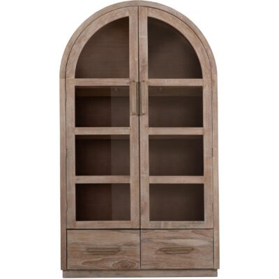 Balam 2 Drawer & 2 Glass Doors Cabinet