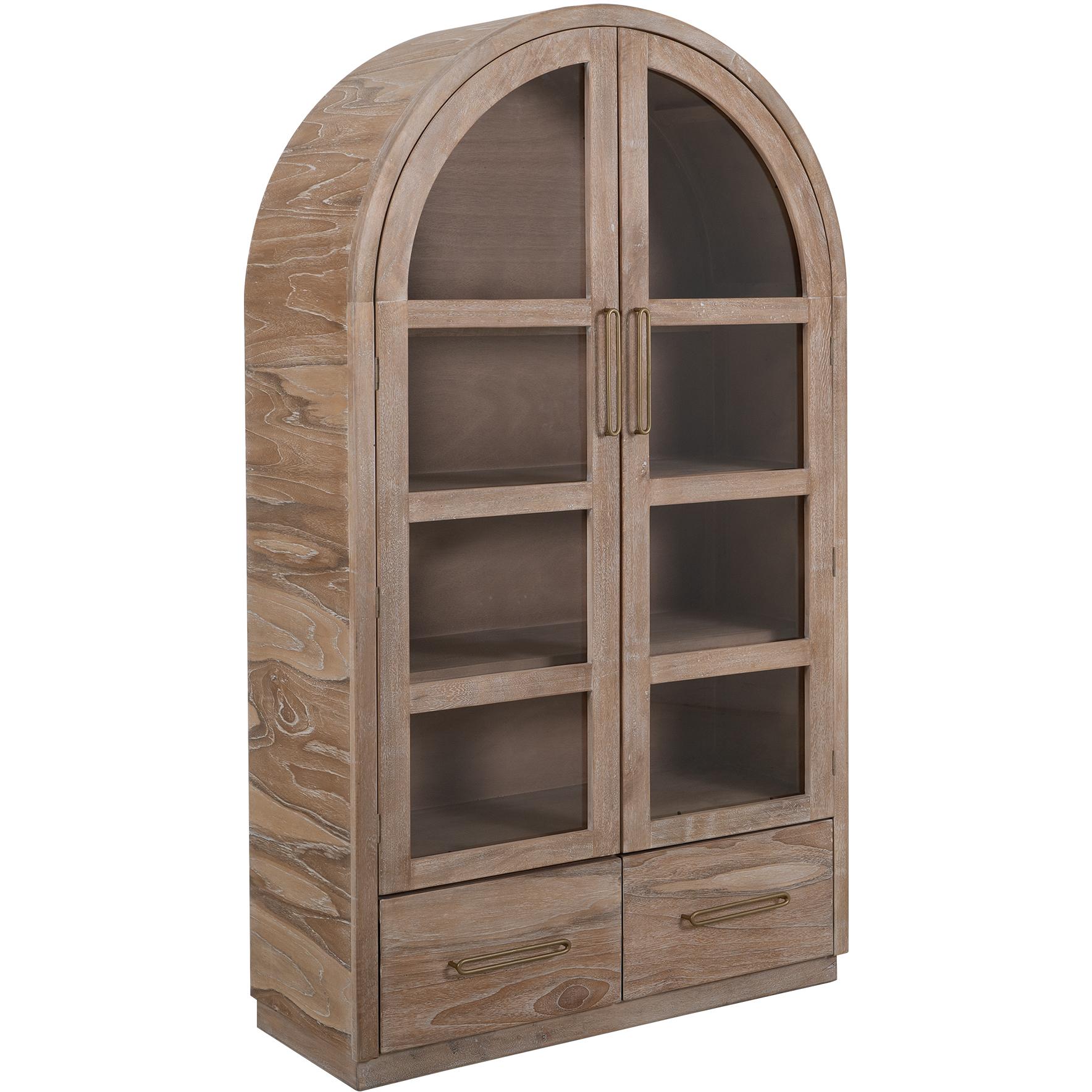 Balam 2 Drawer & 2 Glass Doors Cabinet 2 Balam 2 Drawer & 2 Glass Doors Cabinet - Image 2