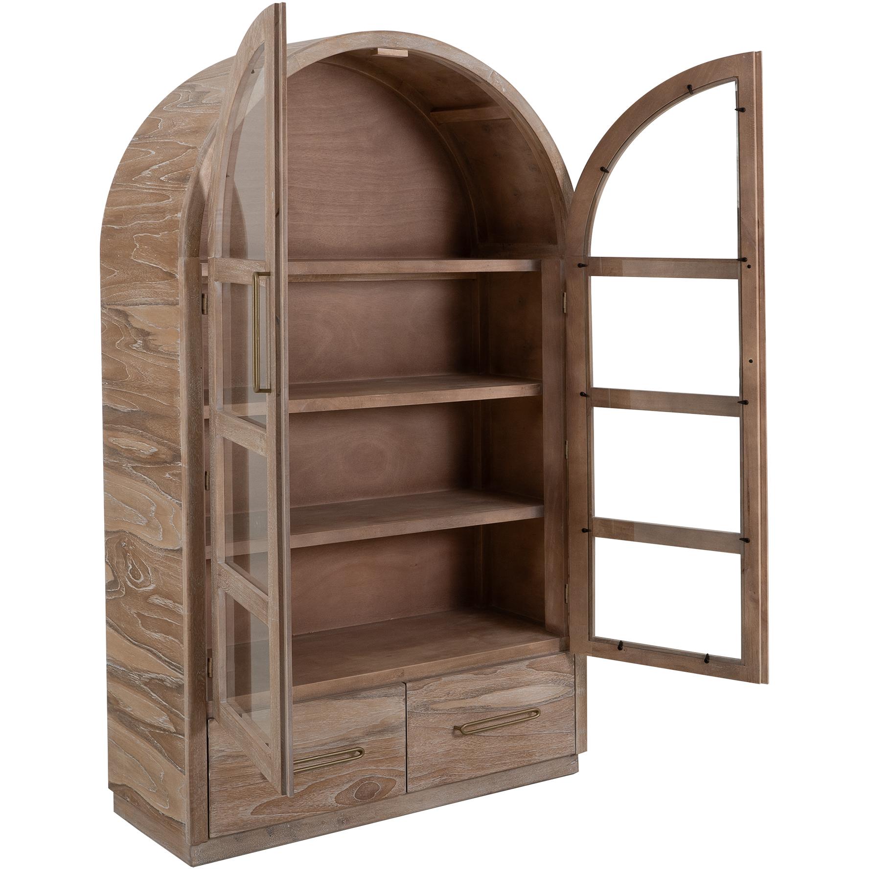 Balam 2 Drawer & 2 Glass Doors Cabinet 3 Balam 2 Drawer & 2 Glass Doors Cabinet - Image 3