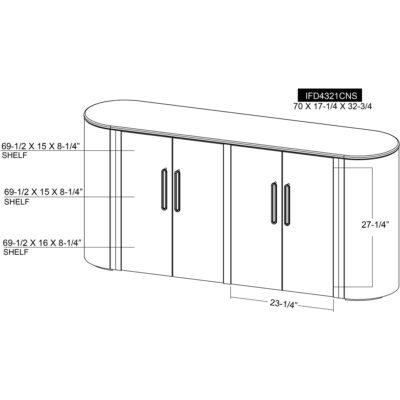 Balam 4 Doors Console 19 Balam 4 Doors Console IFD4321CNS IFD4321CNS 10