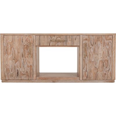 Balam 1 Drawer & 2 Door TV Stand for Fireplace