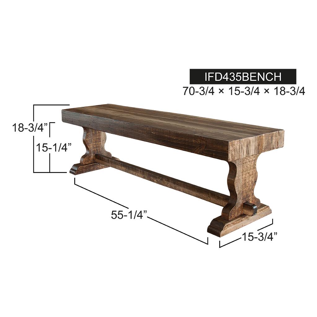 Marquez Wooden Bench 5 Marquez Wooden Bench - Image 5