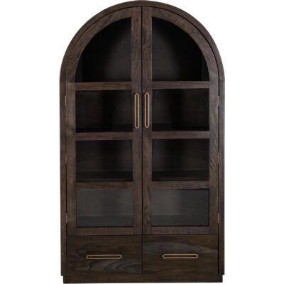 Balam 2 Drawer & 2 Glass Doors Cabinet