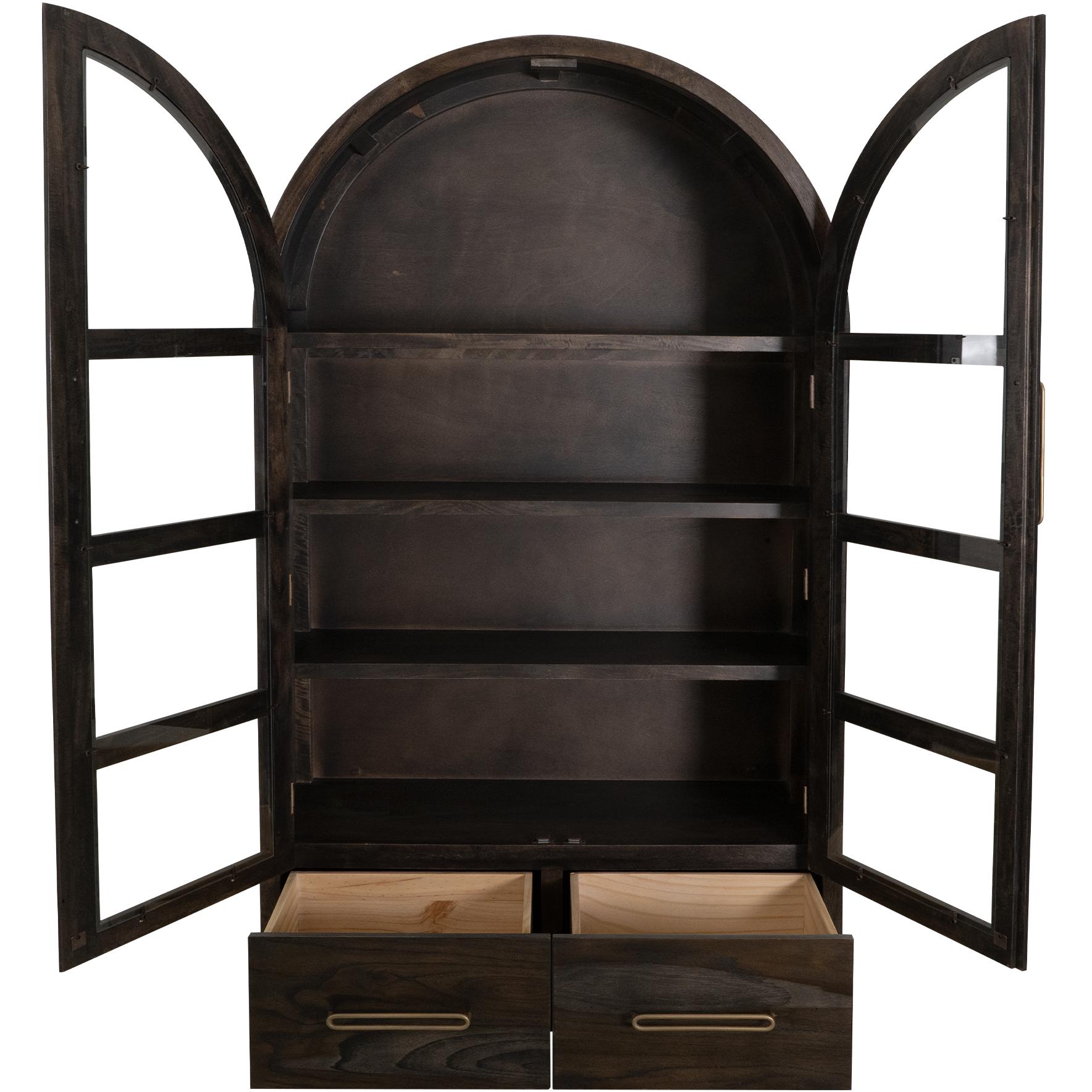 Balam 2 Drawer & 2 Glass Doors Cabinet 3 Balam 2 Drawer & 2 Glass Doors Cabinet - Image 3