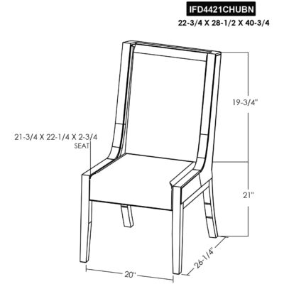 Balam Wooden Chair IFD4421CHUBN IFD4421CHUBN 11