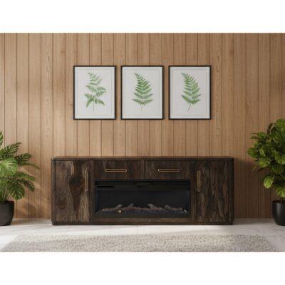 Balam 2 Drawer & 2 Door TV Stand 80" for Fireplace IFD4421STF80 IFD4421STF80 05