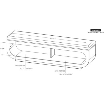 Balam Wooden Storage Bench IFD4422BEN IFD4422BEN 05