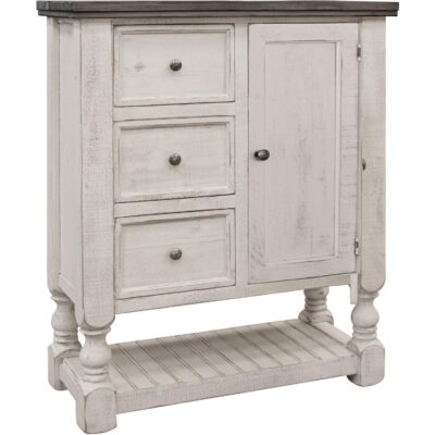Stone 3 Drawer 1 Door Chest