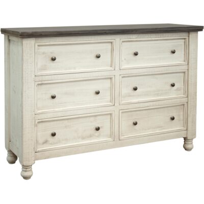 Stone 6 Drawer Dresser