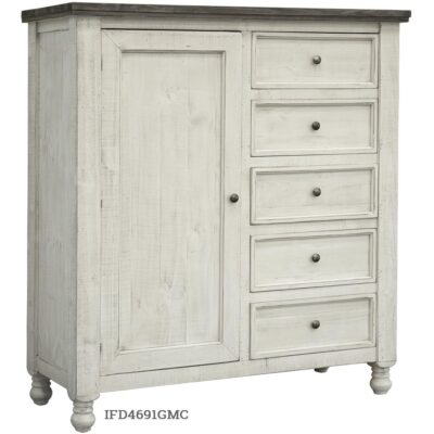 Stone 5 Drawer 1 Door Gentleman Chest