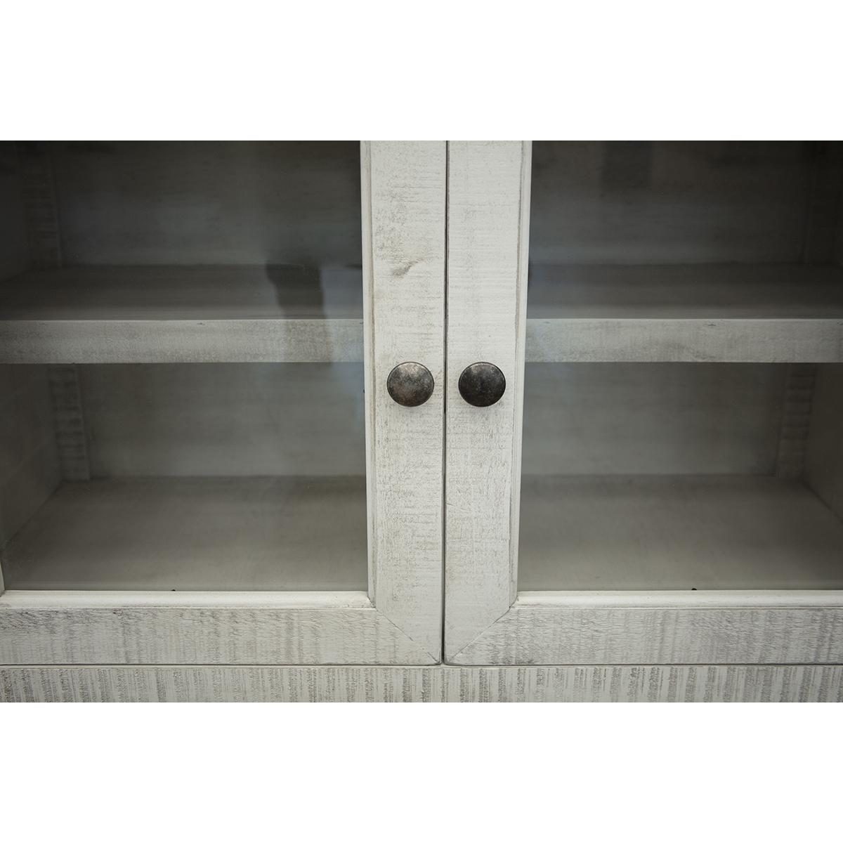 Stone 3 Drawer 2 Glass Door 60" TV Stand 6 Stone 3 Drawer 2 Glass Door 60" TV Stand - Image 6