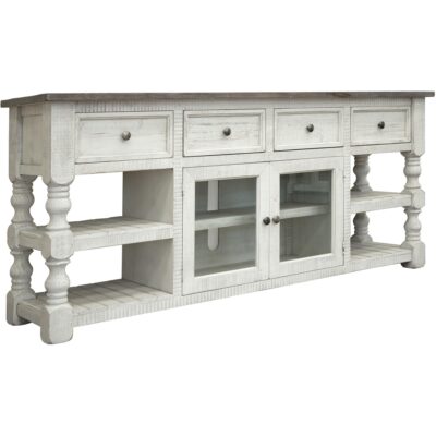 Stone 4 Drawer 2 Glass Doors 80" TV Stand 8 Stone 4 Drawer 2 Glass Doors 80" TV Stand IFD4691STD80 IFD4691STD80 02