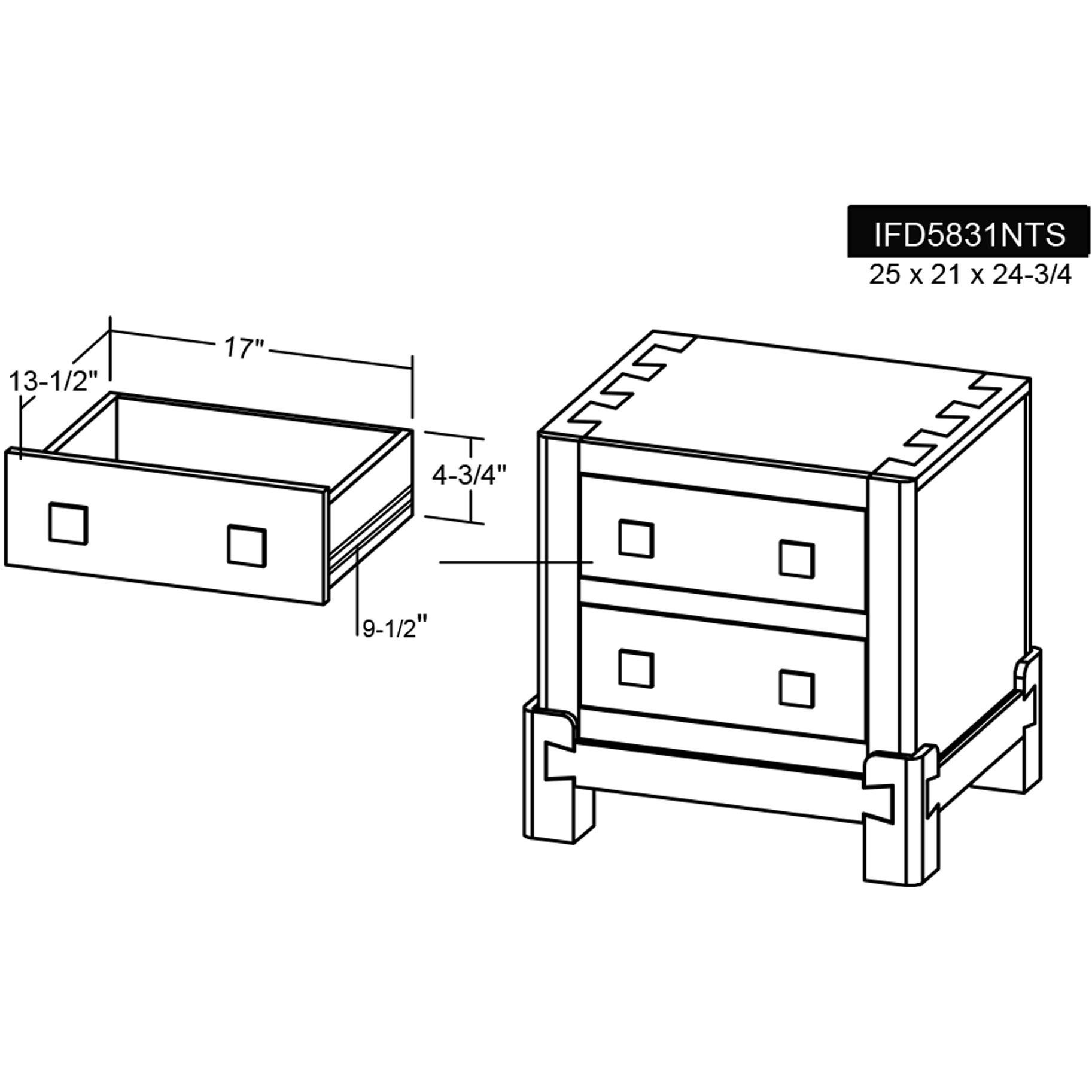 Atenas 2 Drawer Nightstand 8 Atenas 2 Drawer Nightstand - Image 8