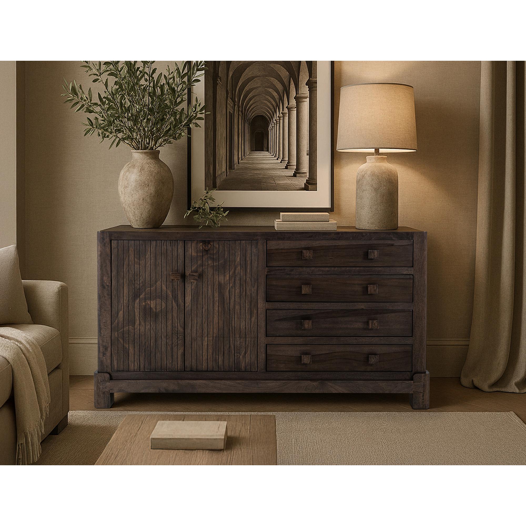 Atenas 4 Drawer & 2 Door Console 5 Atenas 4 Drawer & 2 Door Console - Image 5