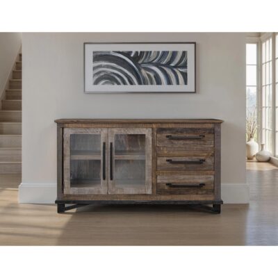 Loft Brown 3 Drawer 2 Doors Buffet 11 Loft Brown 3 Drawer 2 Doors Buffet IFD6441BFF60 IFD6441BFF60 04