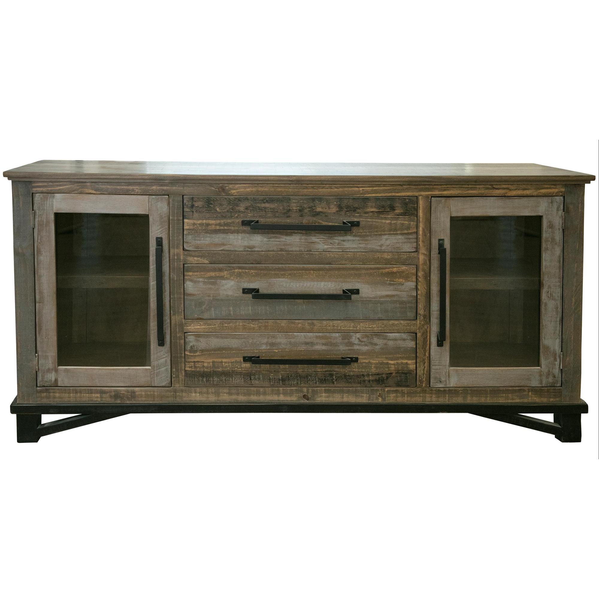 Loft Brown 3 Drawer 2 Door Buffet IFD6441BFF 1 Loft Brown 3 Drawer 2 Door Buffet IFD6441BFF