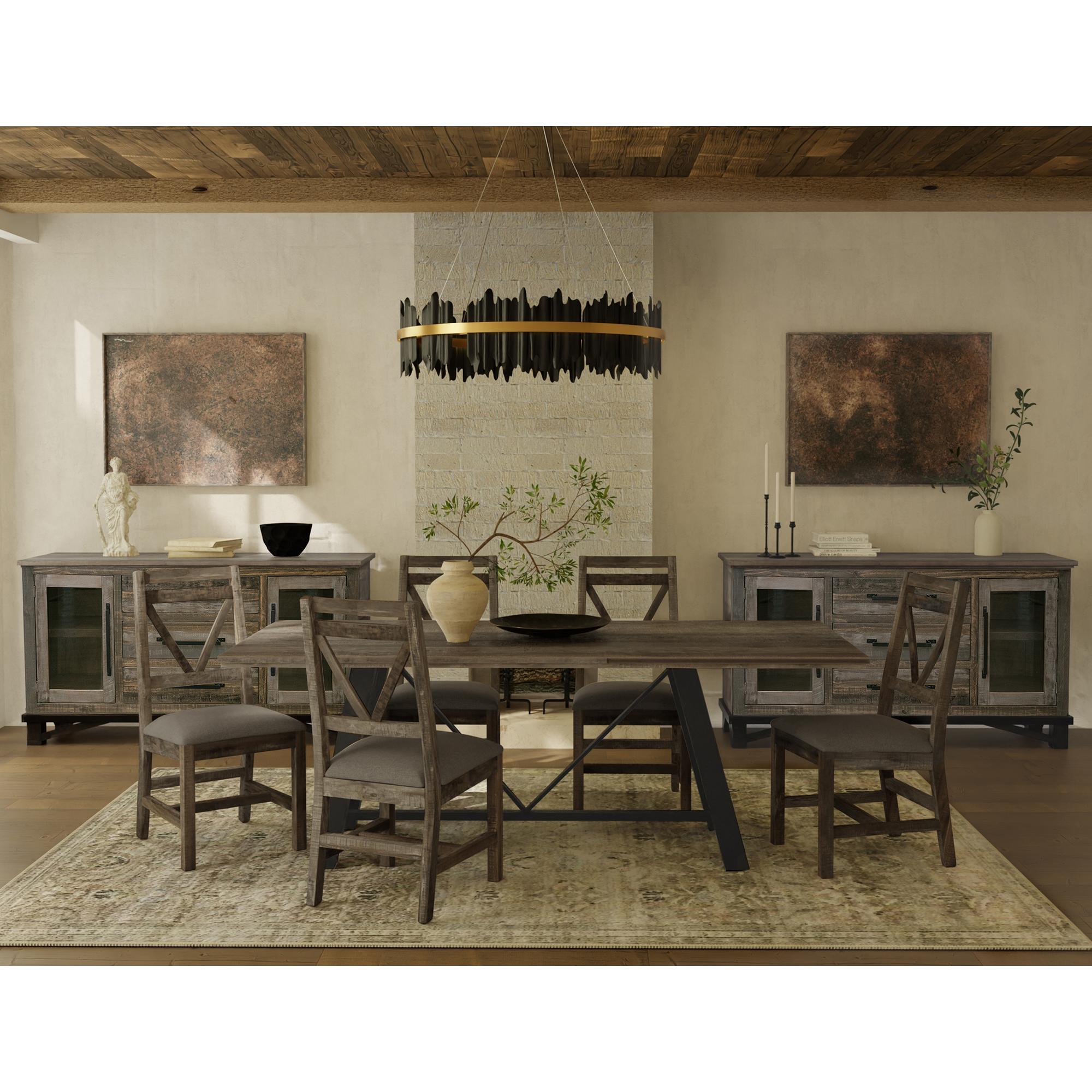 Loft Brown 3 Drawer 2 Door Buffet IFD6441BFF 4 Loft Brown 3 Drawer 2 Door Buffet IFD6441BFF - Image 4