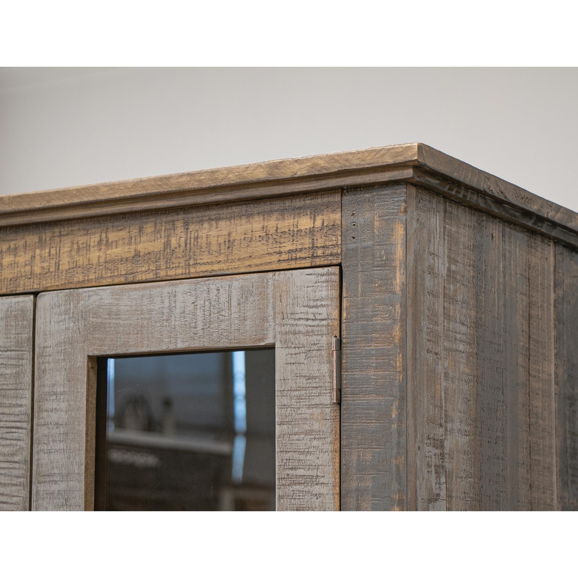 Loft Brown 1 Drawer 2 Doors Cabinet 6 Loft Brown 1 Drawer 2 Doors Cabinet - Image 6