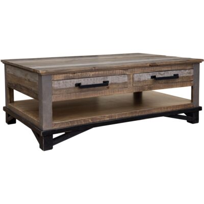 Loft Brown 4 Drawer Cocktail Table