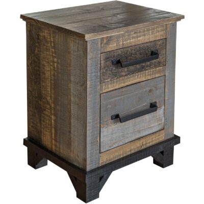 Loft Brown 2 Drawer Nightstand