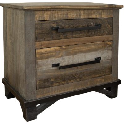 Loft Brown 2 Drawer Nightstand