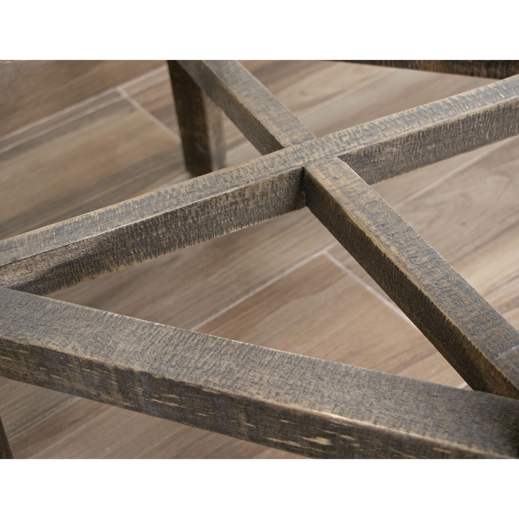 Loft Brown 30" Wooden Stool IFD6441STL30 4 Loft Brown 30" Wooden Stool IFD6441STL30 - Image 4