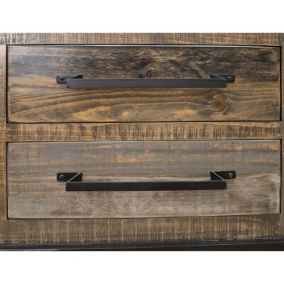 Loft Brown 3 Drawer 2 Doors 62" TV Stand IFD6441STN62 IFD6441STN62 03