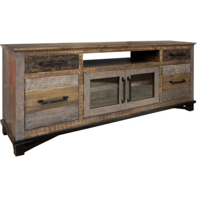 Loft Brown 2 Drawer 4 Doors 76" TV Stand 7 Loft Brown 2 Drawer 4 Doors 76" TV Stand IFD6441STN76 IFD6441STN76 02