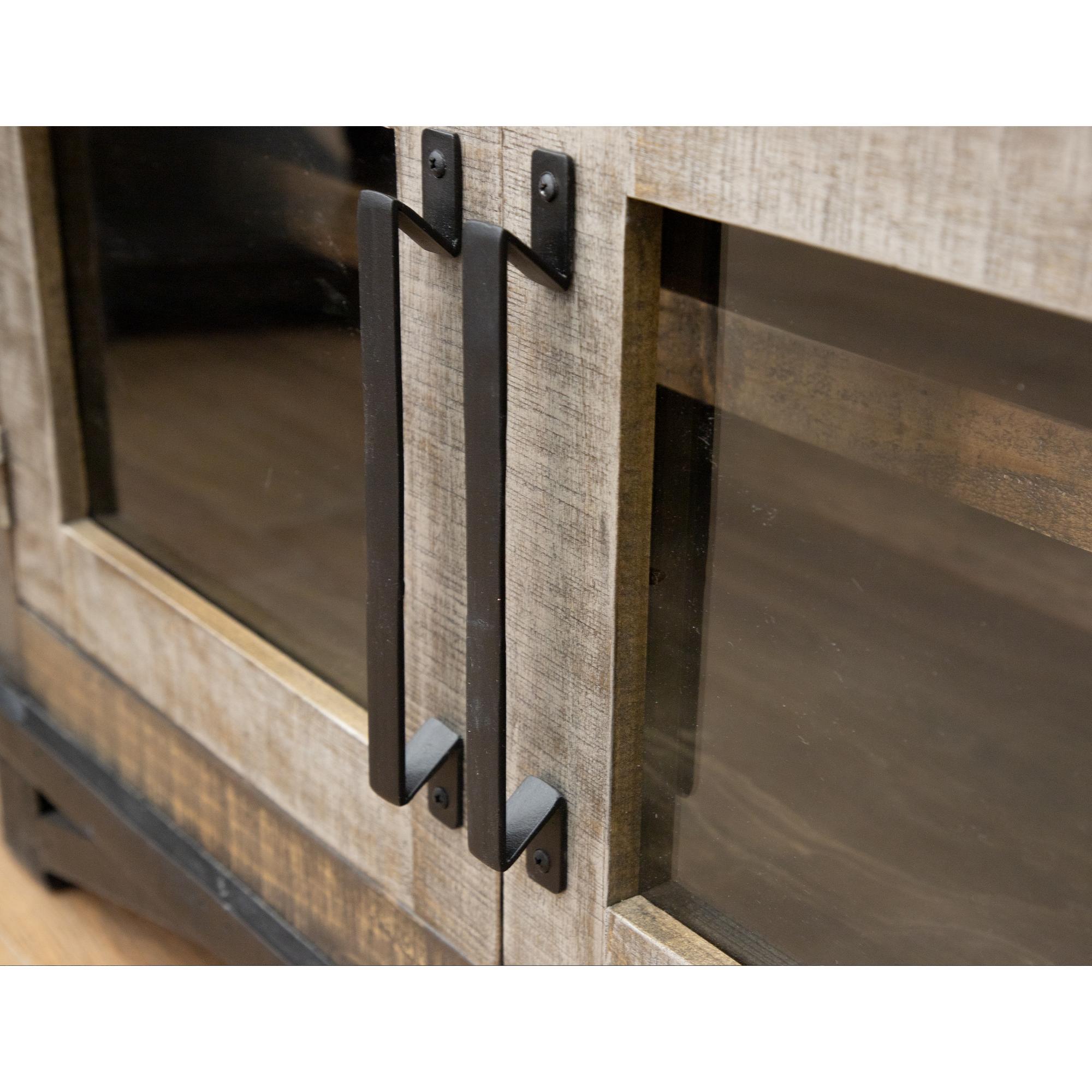 Loft Brown 2 Drawer 4 Doors 76" TV Stand 5 Loft Brown 2 Drawer 4 Doors 76" TV Stand - Image 5