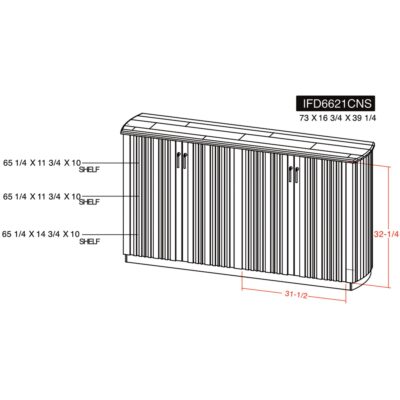Mezquite 4 Door Console 17 Mezquite 4 Door Console IFD6621CNS IFD6621CNS 09