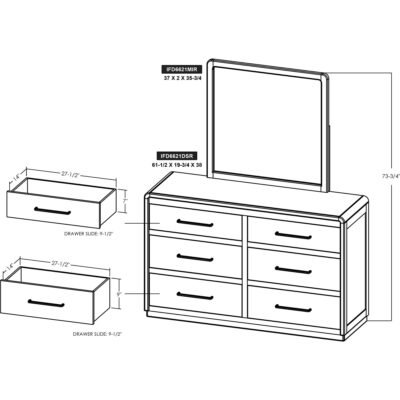 Mezquite 6 Drawer Dresser 13 Mezquite 6 Drawer Dresser IFD6621DSR IFD6621DSR 07